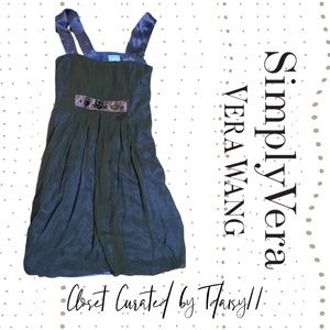 Simply Vera | Sz 12 Blue Beaded Evening Dress